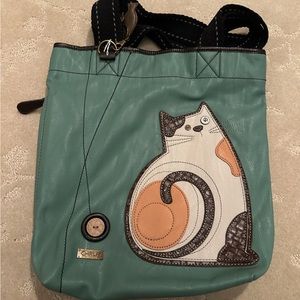 NWOT Teal Chala Cat tote bag